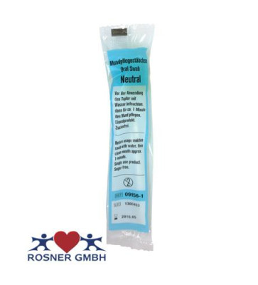 Rosner Mundpflege-Stäbchen mit Schaumstoffkopf