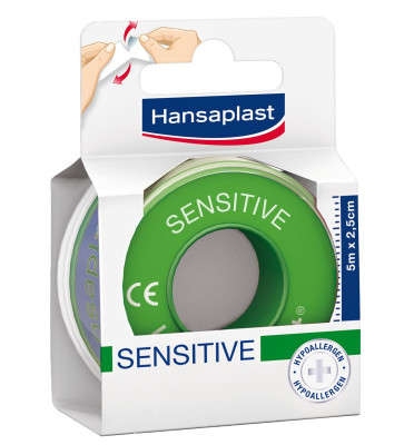 Hansaplast Sensitive Rollenpflaster 1,25cm x 5m